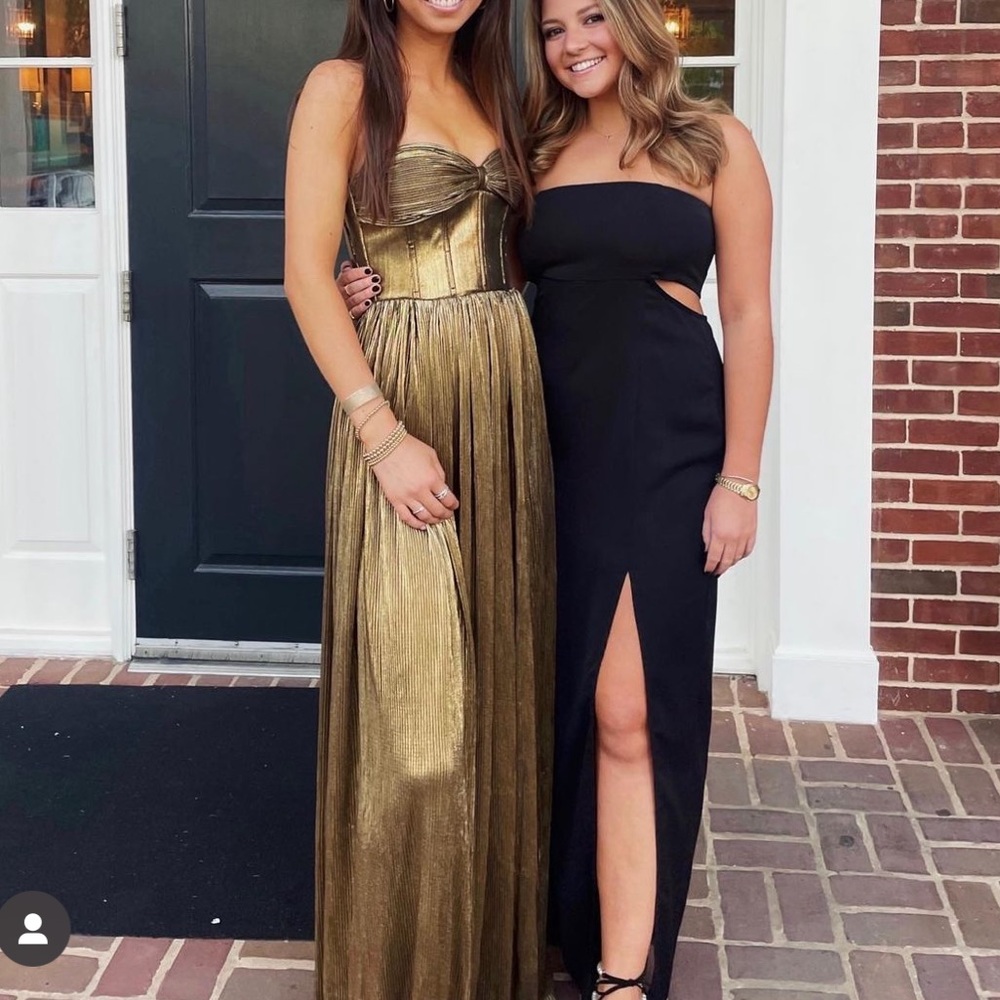 gold dress